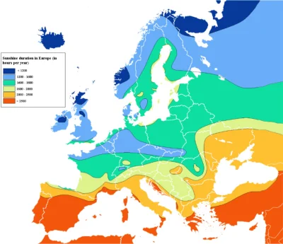 endrjuk - @CytrynowySorbet: w Finlandii nie ma aż tak źle z nasłonecznieniem. Dodatko...