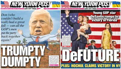 Prezydent-Camacho - A tu dwie okładki lubianego na wykopie new york post z ubiegłego ...