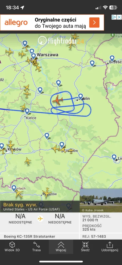 jaktakjaknie - Często tam lata? To jakieś 150km od Przewodowa - tam gdzie jakiś skład...