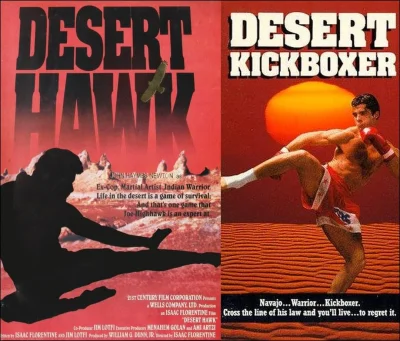 Montago - Film "Pustynny Jastrząb" 
(Desert Hawk / Desert Kickboxer, 1992), całkiem ...