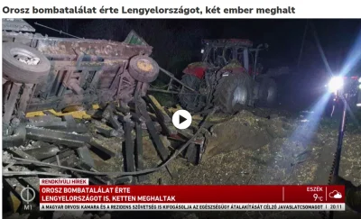 LukaszTV - Węgierska telewizja państwowa: "Rosyjska bomba uderzyła w Polskę, zginęły ...