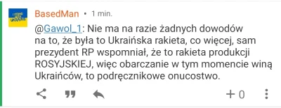 G.....1 - @BasedMan: przed chwilą co innego pisałeś: