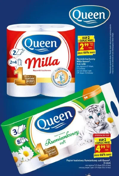 SilverFizz - Jeszcze nie tak dawno ręcznik papierowy Queen Milla normalnie 3.99 i bar...