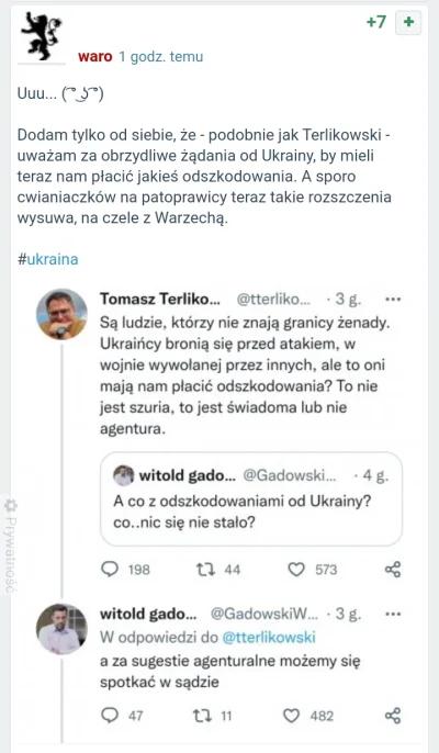 Ciapatus - @szurszur: proszę bardzo, takich wpisów jest dużo, szczególnie na twitterz...