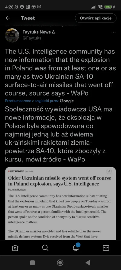 ImNewHere - #ukraina #wojna 
Świeże. Hm....
 Znowu powrót do dwóch rakiet.