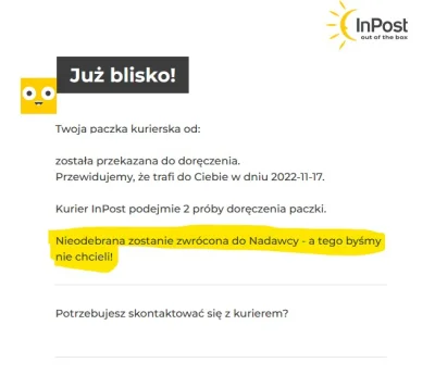spoconekapcie - Wiadomość od Pan InPost z rana i humor poprawion (ʘ‿ʘ)
I see what yo...