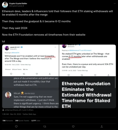 Manah - kek, Ethereum to scam dla ułomków 15 IQ.
https://mobile.twitter.com/CryptoCr...