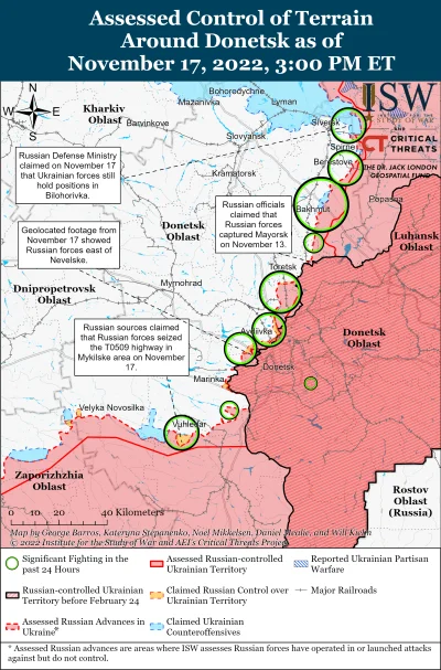Kagernak - Ofensywa rosyjska w Doniecku

Siły rosyjskie kontynuowały działania ofen...