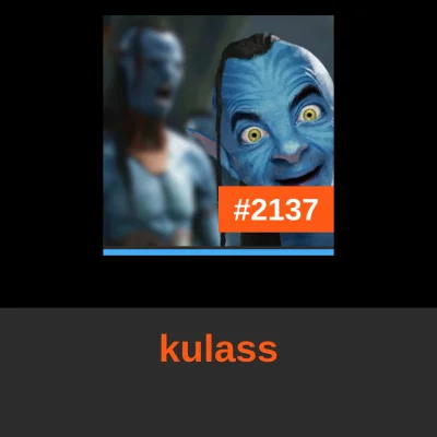 boukalikrates - @kulass: to Ty zajmujesz dzisiaj miejsce #2137 w rankingu! 
#codzienn...