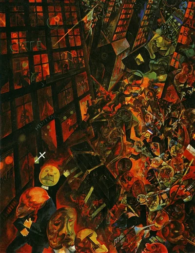 kaosha - #sztuka #art #obrazy #malarstwo
George Grosz
Pogrzeb Oskara Panizza
1917-...