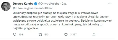 Mikuuuus - Ukraiński minister spraw zagranicznych Dmytro Kułeba poinformował na Twitt...