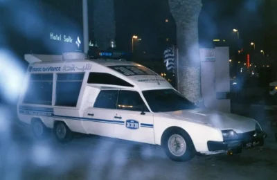 francuskie - W 1993 roku w Maroku jeździł taki oto ambulans na bazie Citroena CX. Hyd...