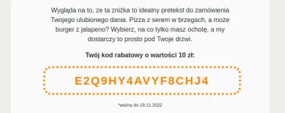 Bukaa_ - Dyszka do zgarnięcia na Pyszne.pl.

Kto pierwszy ten lepszy. Daj znać jak ...