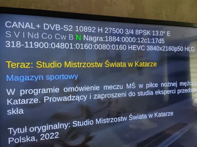 honda2137 - #tvp4k #tvp #cccam
Czesc, ktos mi powie czy tvp4k nadaje z HDR na satelic...