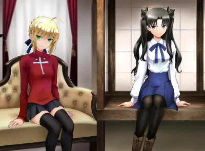 stringenz - #randomanimeshit #anime #fatestaynight #saber #rintohsaka