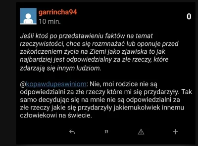 galek - Ja chyba poczekam na zmianę natalistycznej warty na tagu #antynatalizm bo poz...