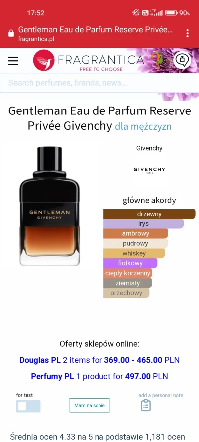 venio07 - Czy znajdzie się coś podobnego do Privée Givenchy w sportowej cenie?
#perf...