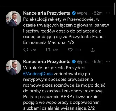 b.....y - @mojwykopowylogin: chciałbym, kancelaria potwierdziła. Ostatnio w 2020 duda...