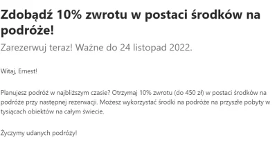 xOkovsky - booking zwrot na kolejny wyjazd 10%
#rozdajo #booking