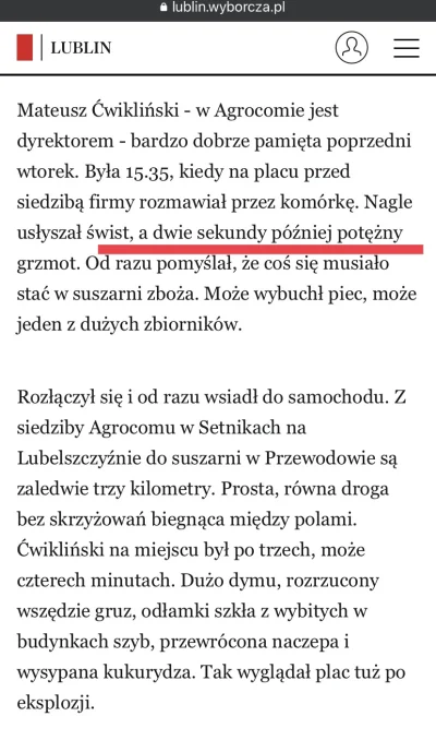 sklerwysyny_pl - Kierunek lotu rakiety wg. świadka: z południa na północ, czyli niby ...