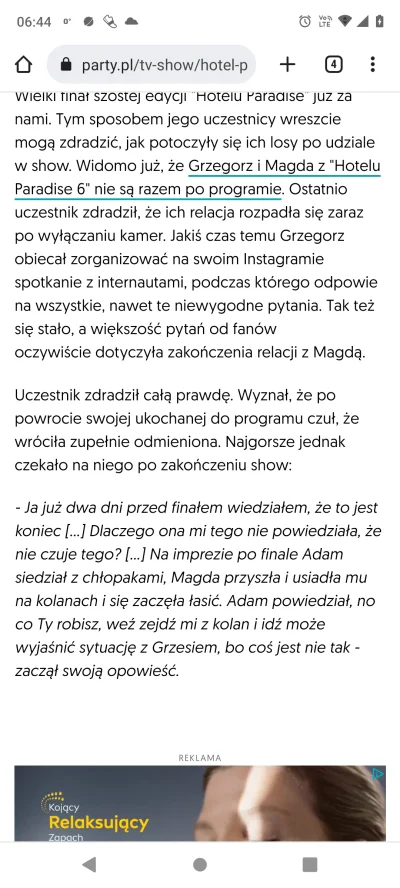 Czczanoga - A nie mówiłam, że się spiknęła z Adamem jak wyleciała z hotelu? Ale mam n...