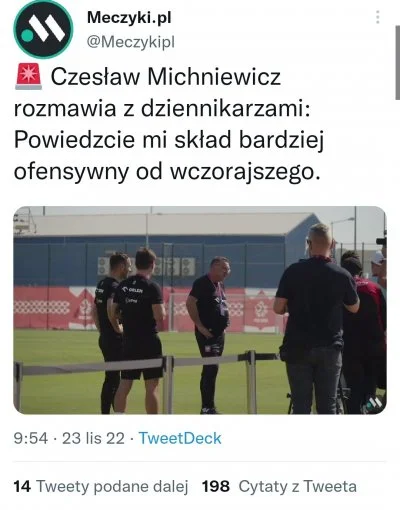 bezbekpol - Selekcjoner już wytłumaczył, że to był nasz najbardziej ofensywny skład, ...