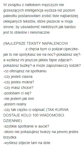 Kodzirasek - Najlepsze teksty spermiarzy( ͡° ͜ʖ ͡°)
#przegryw #rozowepaski #niebiesk...