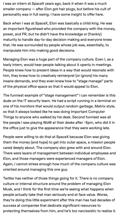 vytah - Czy Elon dobrze zarządzał swoimi dotychczasowymi firmami? Bardziej prawdopodo...