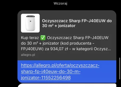 santaMikolaj - Chciałem kupić oczyszczacz powietrza ze sklepu Sharp na pewnym znanym ...