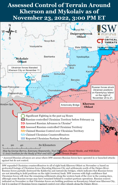 Kagernak - Południowa Ukraina

Siły rosyjskie kontynuowały 23 listopada działania o...