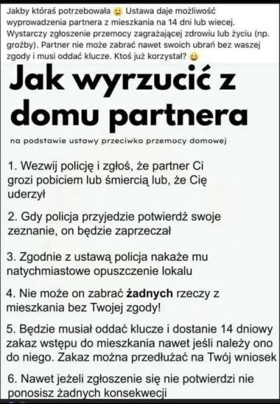 juzwos - #p0lka aje rady jak uciec z #pieklokobiet

ostatni punkt najlepszy
nawet ...