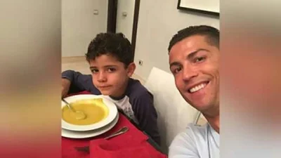 Kriten33 - Pamiętacie tą historię? Syn Ronaldo nie zjadł kiełbasy, bo była brudna od ...