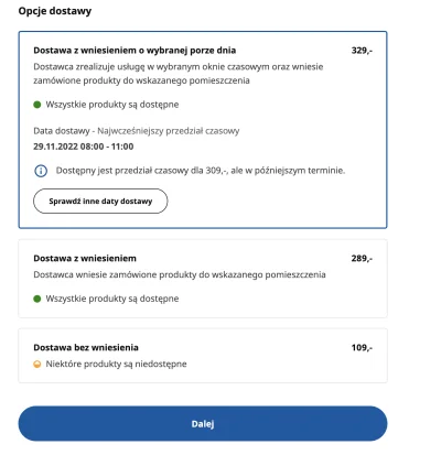 K.....a - Lol #ikea 
1. Wybiorę dostawę o wybranej porze dnia - wszystkie produkty s...