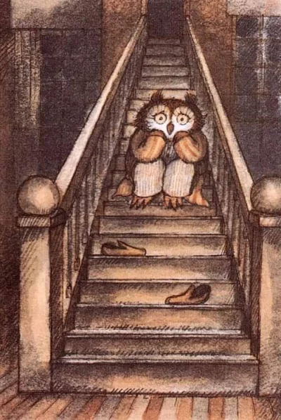 Borealny - Owl at Home - Arnold Lobel, 1982
#ilustracja #sztuka #vintage #art