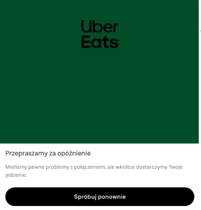 videl49 - #ubereats #android 

O co chodzi? Mam tak od wczoraj. Aplikacja zwiesiła ...