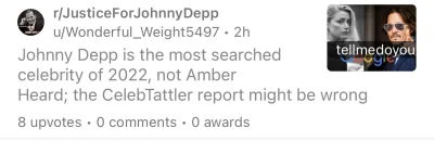 podomka - Patrzycie jak kult Deppa zabolał fakt, ze Amber jest najczęściej googlowana...