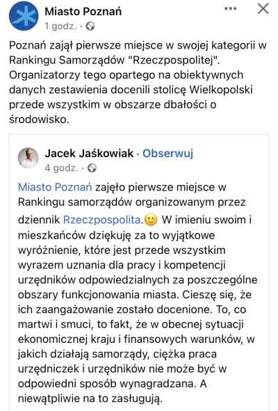 Natna213 - Ciekawe jakie jeszcze inne aspekty zostały najwyżej ocenione w #poznan Nal...