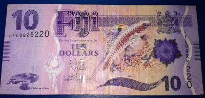 IbraKa - Rybka z Fidżi (｡◕‿‿◕｡) #banknoty #numizmatyka