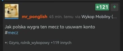 A.....n - @mr_ponglish usuwaj konto oszuście matrymonialny
#mecz