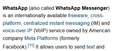vytah - > WhatsApp sprzedaje dane pejsbookowi

@czekerout: Umm, nie sprzedaje, bo n...