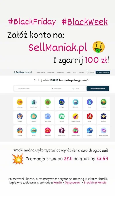 SellManiakPL - Musieliśmy troszkę zmienić zasady naszego #blackfriday #blackweek, gdy...