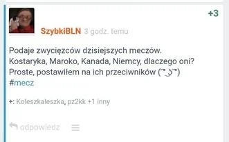 SzybkiBLN - A idź pan w #!$%@? z tym mundialem po raz drugi
#mecz #bukmacherka