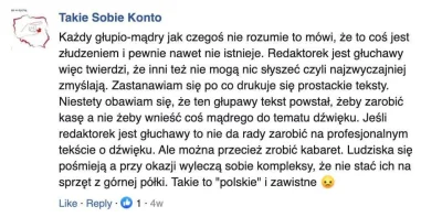 Roszp - Lubię czytać komentarze pod moimi artykułami, czasami trafi się takie bingo a...