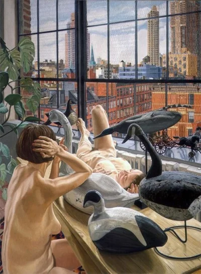 kaosha - #sztuka #art #obrazy #malarstwo
Philip Pearlstein
Dwie Nudziary