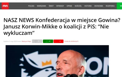 czeskiNetoperek - > to lewactwo jak zwykle pisało o koalicji z Konfederacją

@Volki...