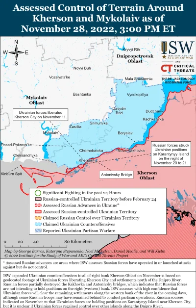 Kagernak - Południowa Ukraina

Siły rosyjskie 27 i 28 listopada kontynuowały umacni...