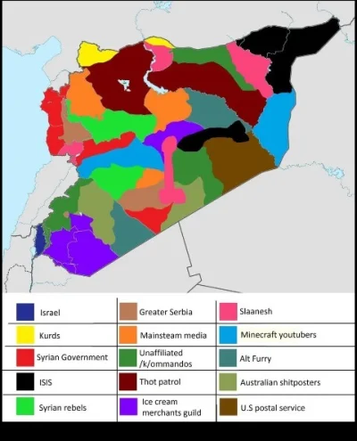 MyOwnWorstEnemy - Mapka jeśli ktoś nie wie o co chodzi w konflikcie na terenie Syrii ...