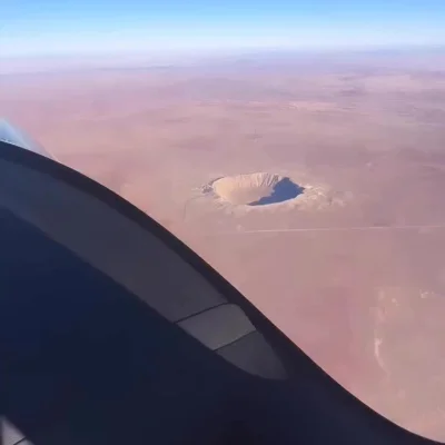 cheeseandonion - >Barringer Crater in Arizona was formed 50,000 years ago when a mete...