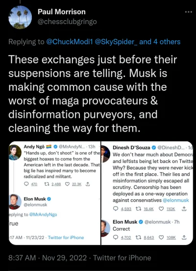 dioxyna - @SirSherwood: przecież Musk banuje dziennikarzy https://mobile.twitter.com/...