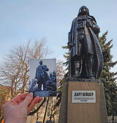 Sultanat_Muszelki - Pomnik Lenina przekształcony w pomnik Dartha Vadera.
Odessa, Ukra...